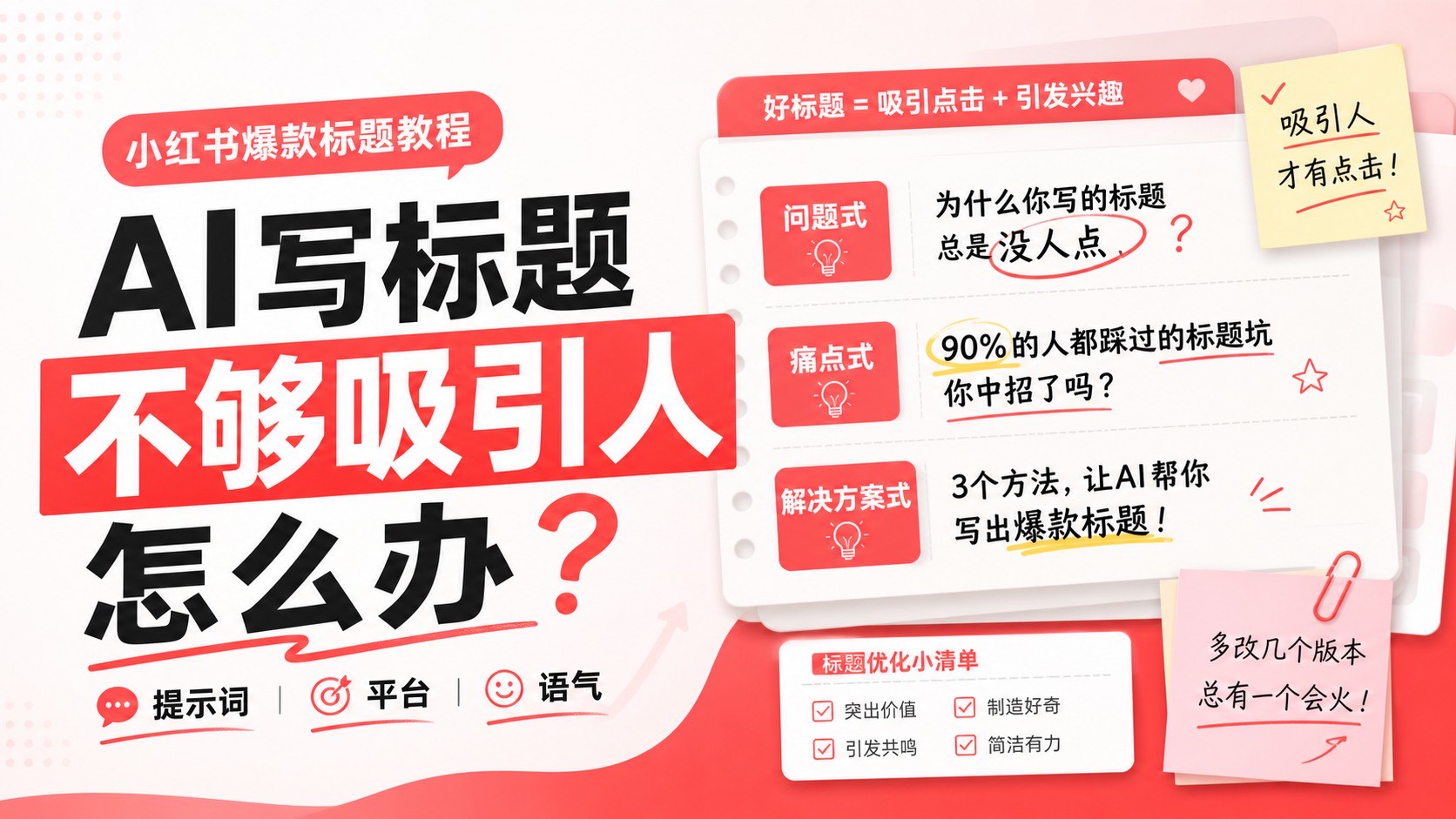 AI 写标题不够吸引人怎么办？问题常出在输入太空